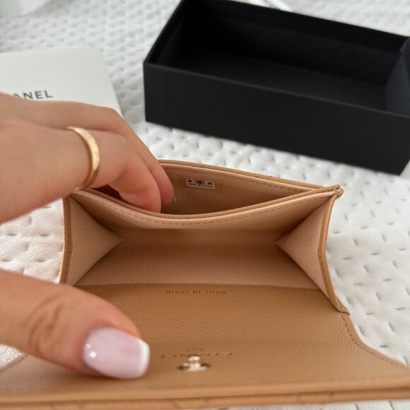 CHANEL AUTHENTIC FLAP CARDHOLDER WITH RECEIPT - Picture 8 of 10